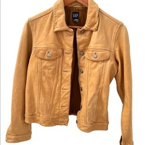 Leather jacket, brand new Gap